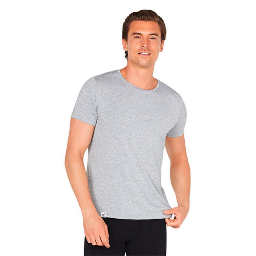 Boody Menâ Crew Neck -shirt Lysegrå Str