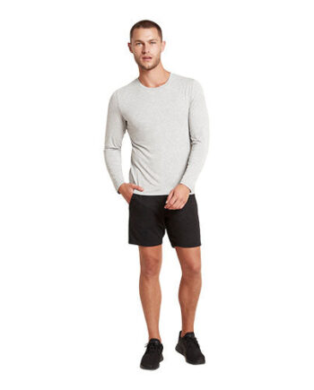 Boody Menâ   Long Sleeve Crew  -shirt Light Marl Str