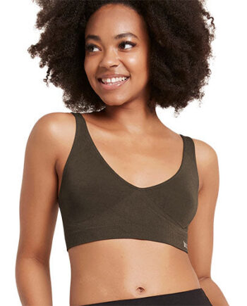 Boody Shaper Crop Bra Dark Olive Str