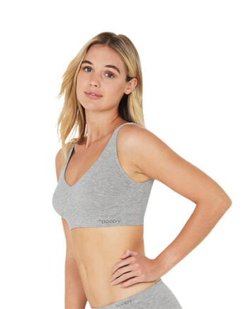 Boody Shaper Crop Bra Lysegrå Str
