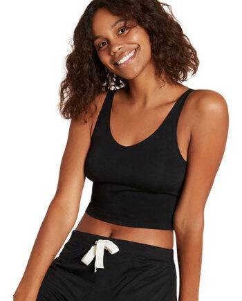 Boody Shelf Bra Crop Top Sort Str