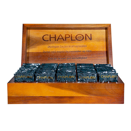 Chaplon Tekasse Træ Med 50 Tebreve økologisk