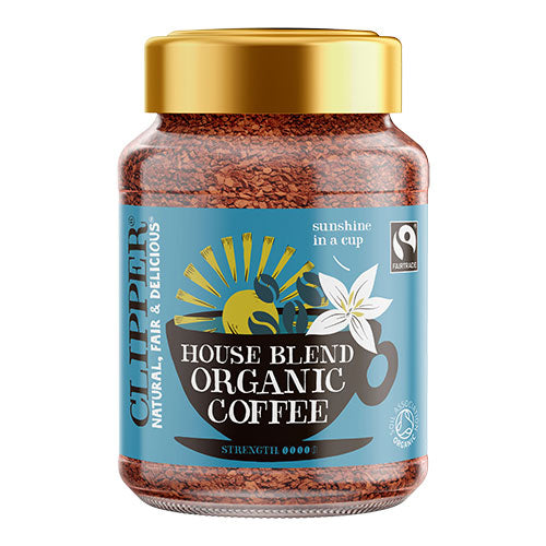 Clipper Instant Kaffe House Blend Fairtrade økologisk