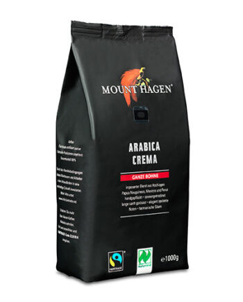 Mount Hagen Kaffebønner Arabica Crema  økologisk
