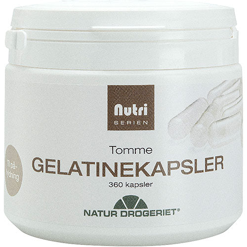 Natur-drogeriet Gelatine Kapsler Tomme