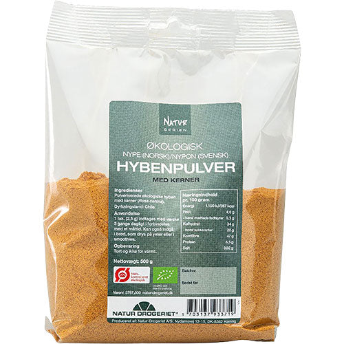 Natur-drogeriet Hybenpulver Med Kerner økologisk