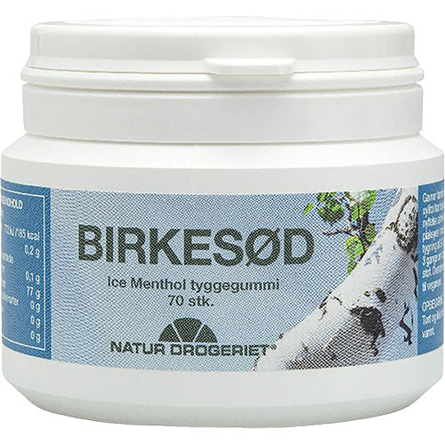 Natur-drogeriet Tyggegummi Birkesød Ice Menthol 70 Stk