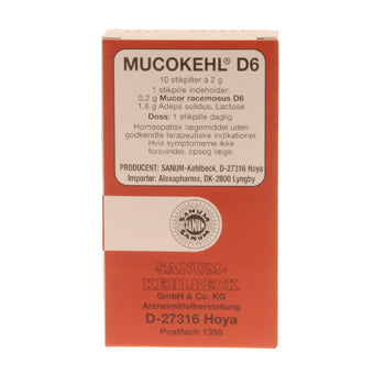 Sanum Mucokehl Stikpiller 10 Stk