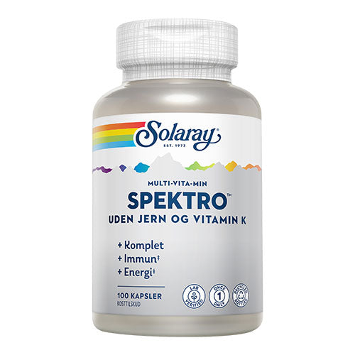 Solaray Spektro Multi-vita-min Uden Jern Og Vitamin