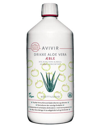 - Veganskavivir Avivir Aloe Vera Drikke æble