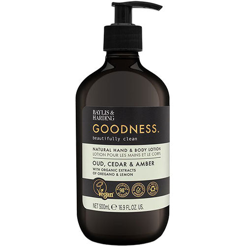 - Veganskbaylis   Harding Goodness Hand   Body Lotion Oud  Cedar   Amber