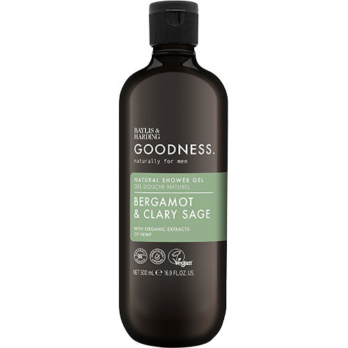 - Veganskbaylis   Harding Goodness Men Bergamot   Clary Sage Shower Gel