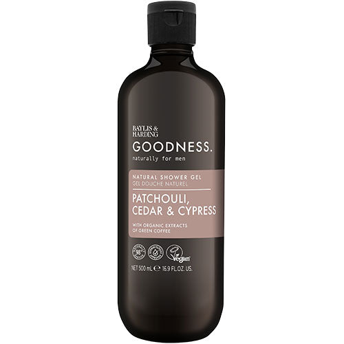 - Veganskbaylis   Harding Goodness Men Patchouli  Cedar   Cypress Shower Gel