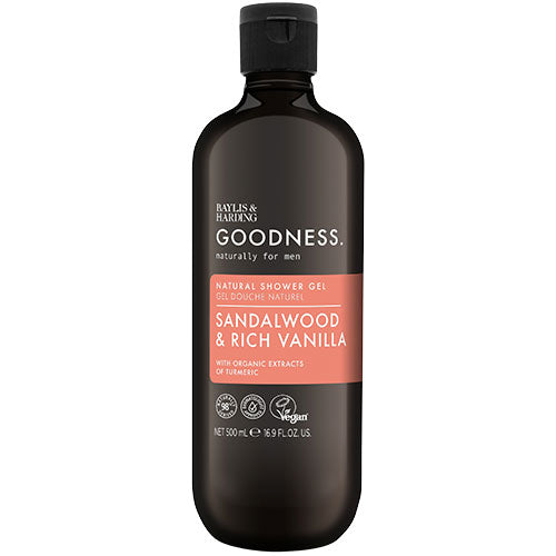 - Veganskbaylis   Harding Goodness Men Sandalwood   Rich Vanilla Shower Gel