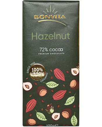 - Veganskbonvita Chokolade Mørk Hasselnød  økologisk