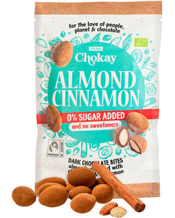- Veganskchokay Snack Bite Almond Cinnamon  økologisk