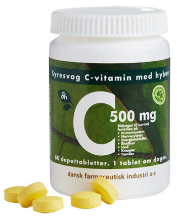 - Veganskgrønne Dfi Vitaminer C500 Mg Syresvag  -vitamin
