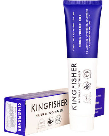 - Veganskkingfisher Toothpaste Tandpasta Fennikel    Fluor