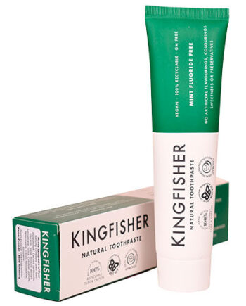 - Veganskkingfisher Toothpaste Tandpasta Mynte    Fluor