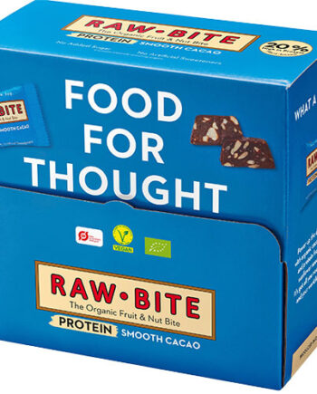 - Veganskrawbite Rawbite Officebox Protein Smooth Cacao 45x15g  økologisk
