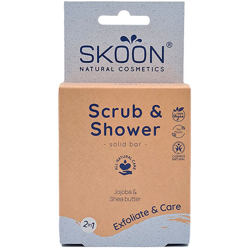 - Veganskskoon Solid Scrub   Shower Bar   In