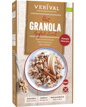 - Veganskverival Granola æble-kanel  økologisk