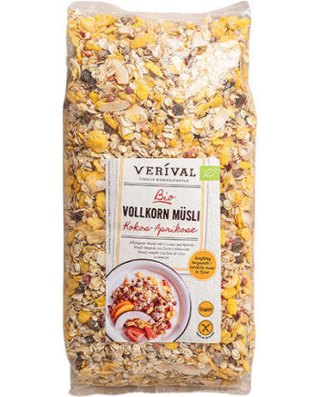 - Veganskverival Müsli Kokos-aprikos  økologisk