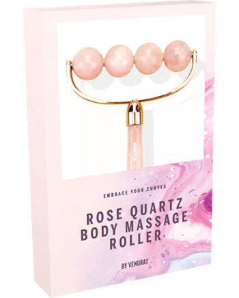 Venuray Gua Sha Body Roller Rosa Quartz