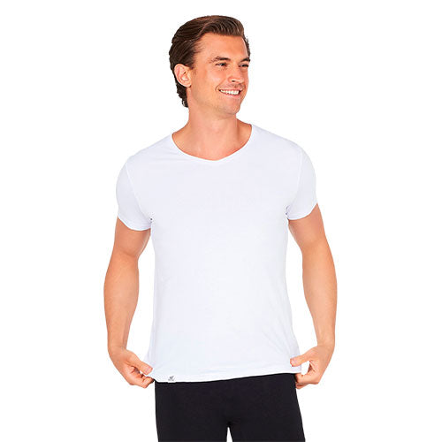 Boody Menâ -neck -shirt Hvid Str