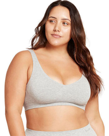 Boody Padded Shaper Crop Bra Lysegrå Str