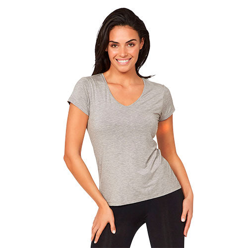 Boody Womenâ -neck -shirt Lysegrå Str