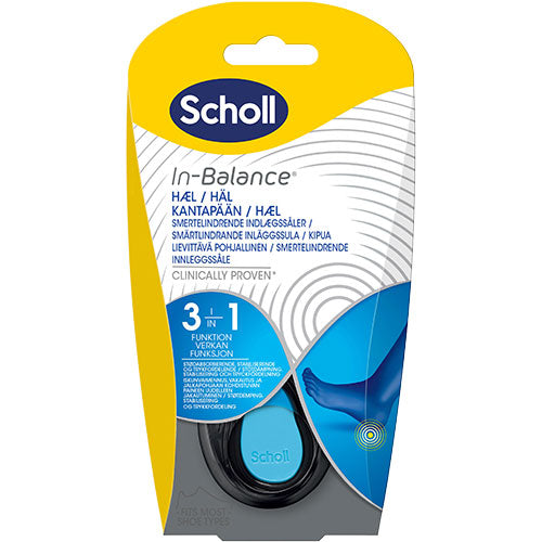 Scholl Med Insoles Heel 3in1