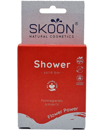 - Veganskskoon Solid Shower Bar Flower Power