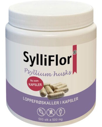 - Vegansksylliflor Sylliflor Psyllium Husks Loppefrøskaller   Kapsler