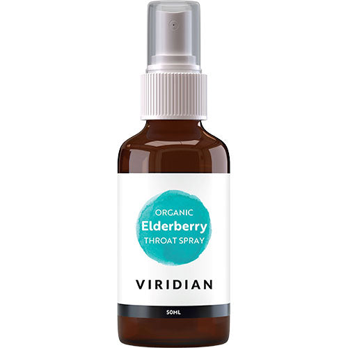 - Veganskviridian Nutrition Elderberry Throat Spray Halsspray økologisk