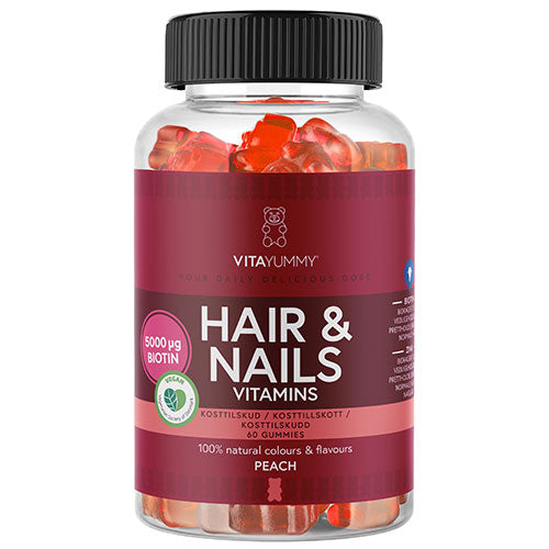 - Veganskvita Yummy Vitayummy Hair Nails Peach