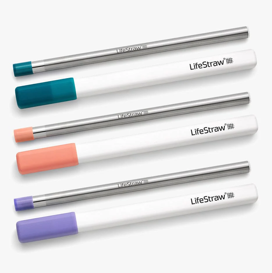 Lifestraw Sip Sugerør -pak Laguna Apricot Pink Og Thistle