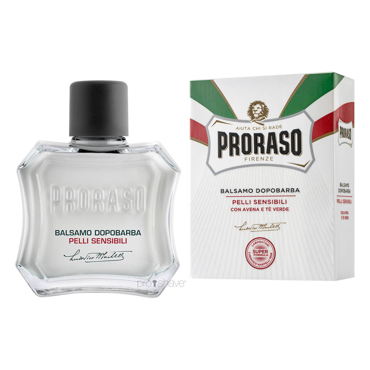 Proraso Aftershave Balm Sensitive  Grøn Te   Havre  100 Ml