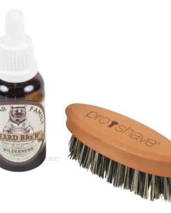 Proshave Skægsæt Med Skægbørste  Fibre  Og Mr  Bear Skægolie  Wilderness