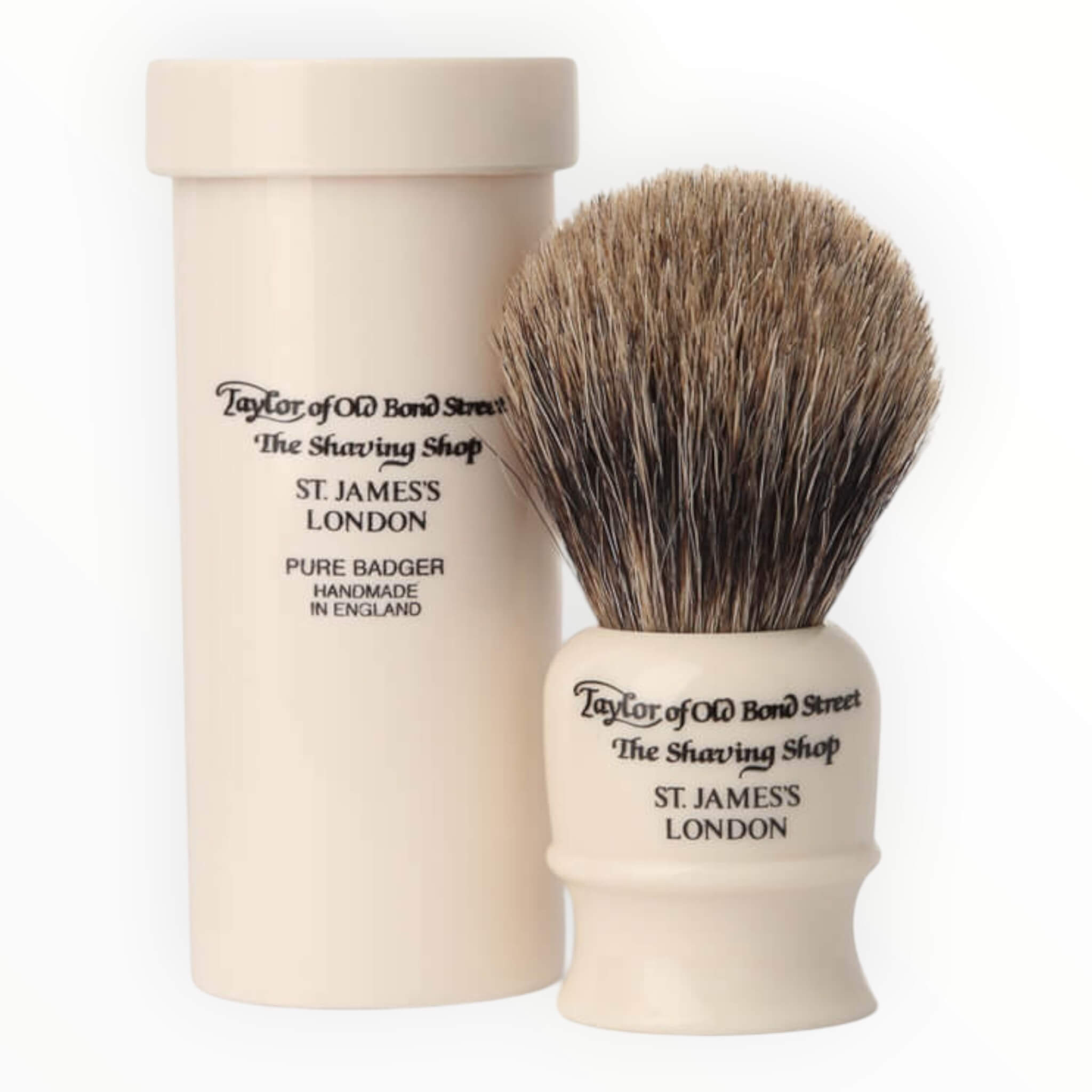 Taylor Of Old Bond Street Rejsebørste Rør Pure Badger Ivory