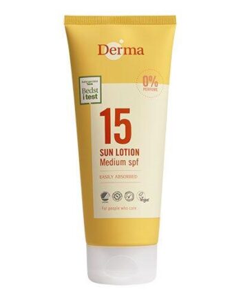 Derma Solcreme Mellem Beskyttelse Faktor 15 200 Ml