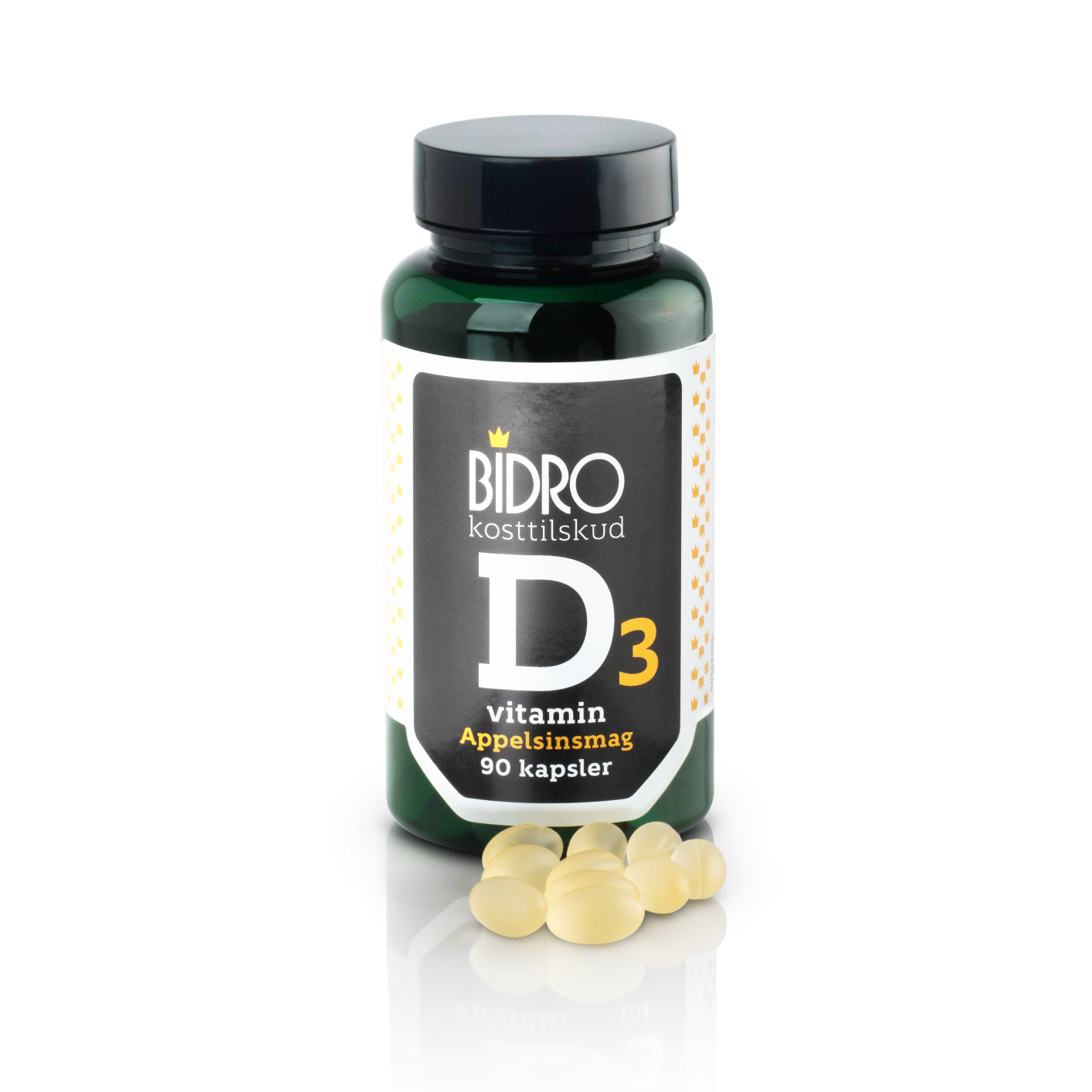 Bidro -vitamin 38 Ug Appelsinsmag 90 Kapsl