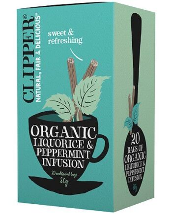 Clipper Lakridsrod   Pebermynte Te økologisk 20 Breve