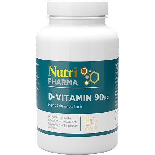 -vitamin 90ug Nutripharma 120 Kapsler