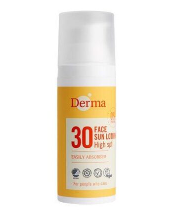Derma Solcreme Ansigt Spf 30 Høj Beskyttelse 50 Ml