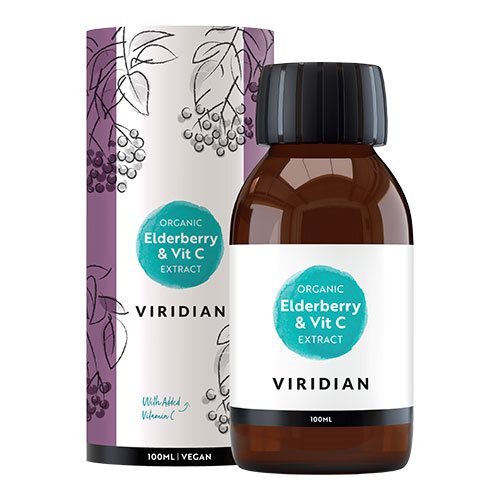 Elderberry Sirup Vit Ekstrakt økologisk 100 Ml