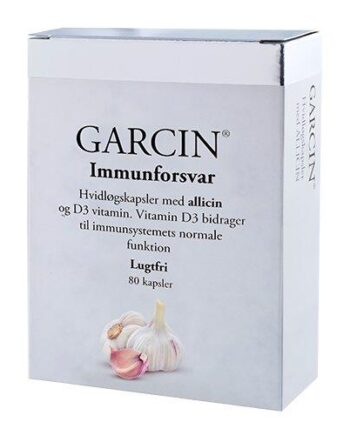 Garcin Hvidløg    D3 Vitamin  80kap