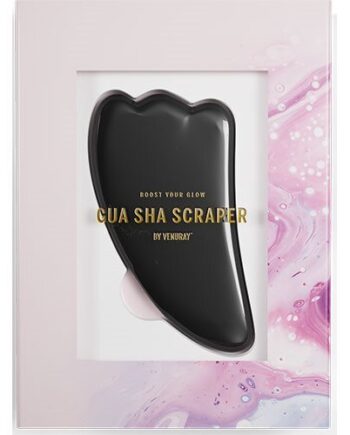 Gua Sha Sten Black Obsidian   Stk