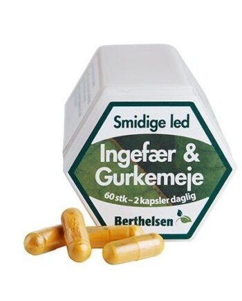 Ingefær   Gurkemeje Berthelsen 60 Kapsler