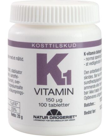 K1-vitamin 150 Ug 100 Tabletter